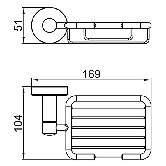 Мыльница Ledeme L71702B-1, черный, изображение 2