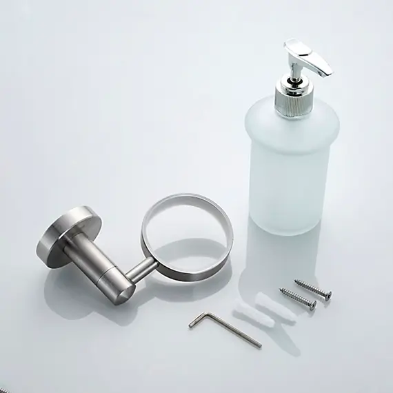 Дозатор жидкого мыла Ledeme L71727 нержавеющая сталь, изображение 7