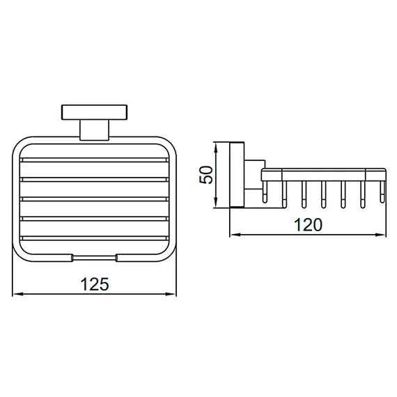 Мыльница Ledeme L71802-1, нержавеющая сталь, изображение 2