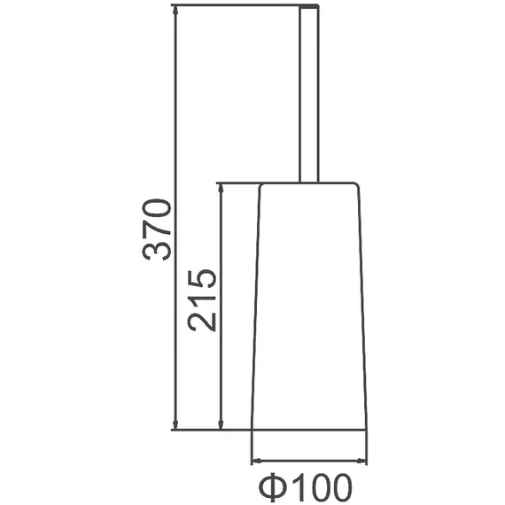 Ершик для унитаза Ledeme L911-2 черный, изображение 2