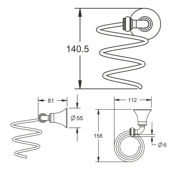 Держатель фена Rose RG1235, изображение 2