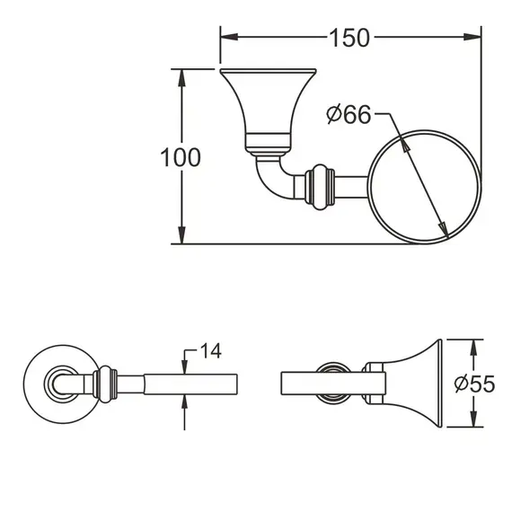 Дозатор для жидкого мыла Rose RG1244, изображение 2