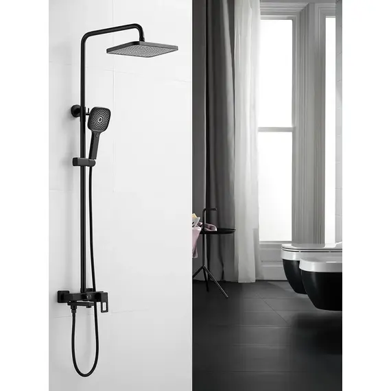 Душевая система с тропическим душем и смесителем Shevanik S8236H