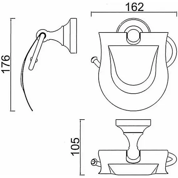 Держатель для туалетной бумаги Gerhans K21003 хром, изображение 2
