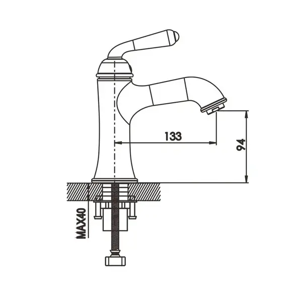 Смеситель для раковины Rose R0201H, изображение 2