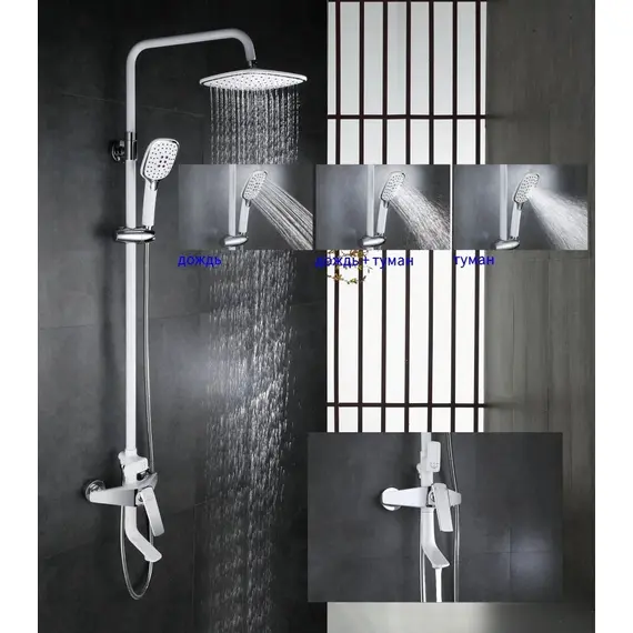Душевая стойка со смесителем Rose R1336F, изображение 2