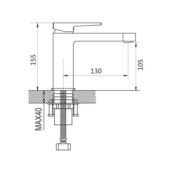 Смеситель для кухни Shevanik S6801C, изображение 2