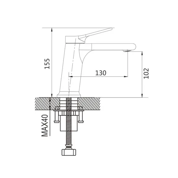 Смеситель для раковины Shevanik S8301T, изображение 2