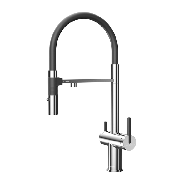 Смеситель для кухни Paulmark Starke Gravity Gr213888-CR под фильтр с гибким изливом хром