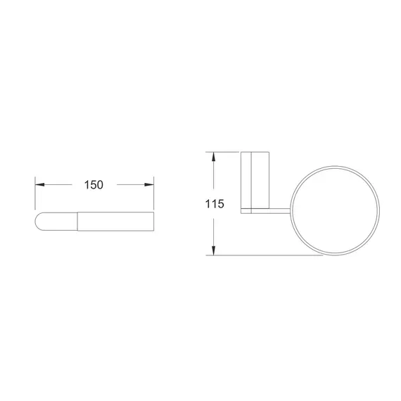 Подвесной ершик для унитаза Rose RG1700H, изображение 2