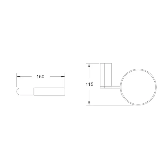 Подвесной ершик для унитаза Rose RG1700T, изображение 2