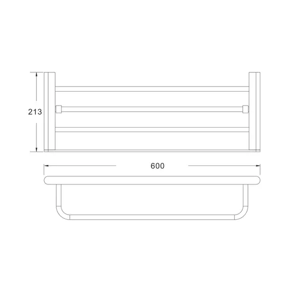 Полка для полотенец Rose RG1708, изображение 2