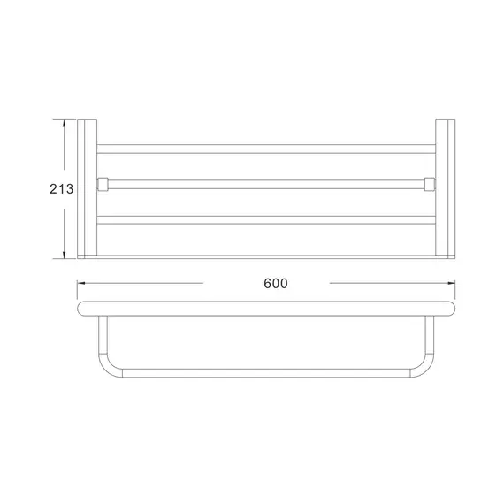 Полка для полотенец Rose RG1708H, изображение 2