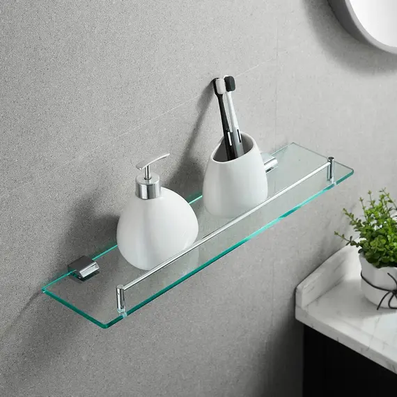 Стеклянная полка в ванную комнату Rose RG1719, изображение 4