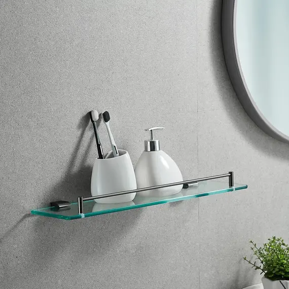 Стеклянная полка в ванную комнату Rose RG1719T, изображение 7