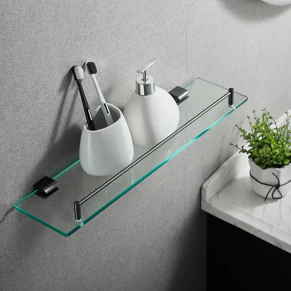 Стеклянная полка в ванную комнату Rose RG1719T, изображение 6
