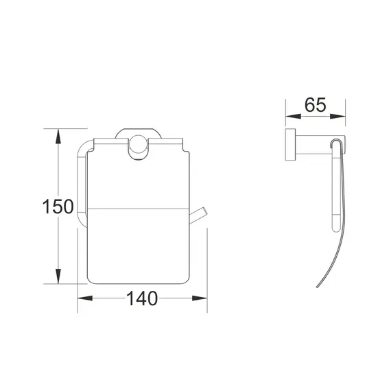 Держатель туалетной бумаги Shevanik SG5105, изображение 2