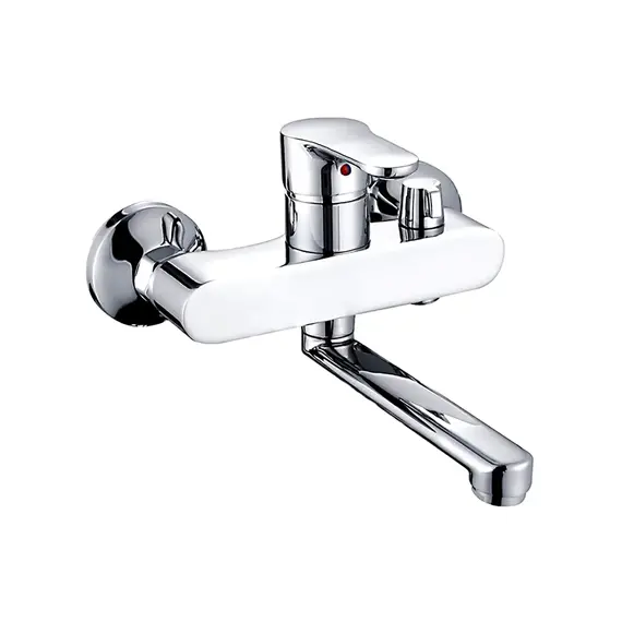 Смеситель для ванны с коротким изливом и душем Shevanik S5602