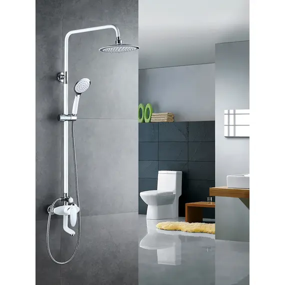 Душевая система с тропическим душем и смесителем Shevanik S9836F