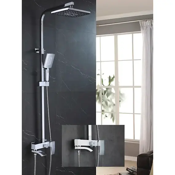 Душевая система с тропическим душем и смесителем Rose R1556F