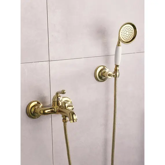 Смеситель для ванны с коротким изливом и душем Rose R0202E