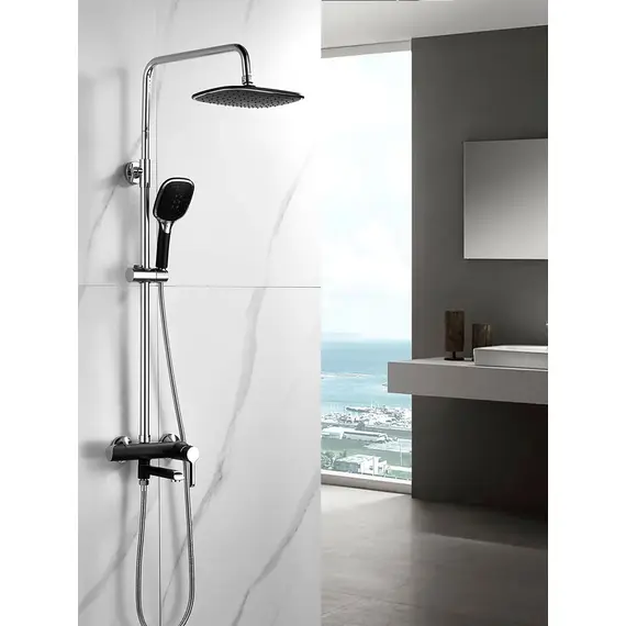 Душевая система с тропическим душем и смесителем Shevanik S6036H