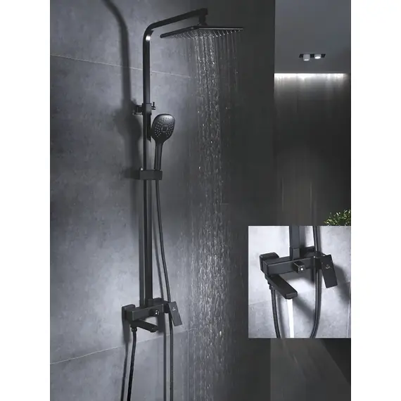 Душевая система с тропическим душем и смесителем Rose R2836H