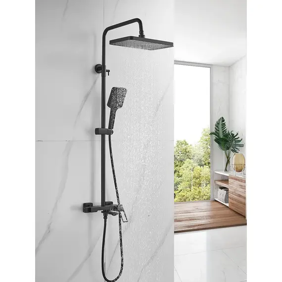 Душевая система с тропическим душем и смесителем Shevanik S6836H