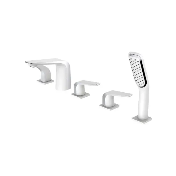 Встраиваемый смеситель на борт ванны с душем Rose R1312F