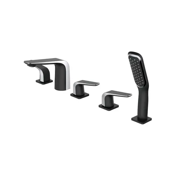 Встраиваемый смеситель на борт ванны с душем Rose R1312H