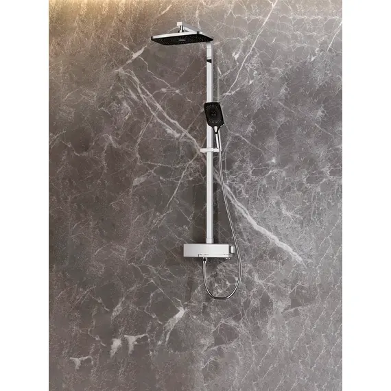 Душевая система с тропическим душем и термостатом Rose R1096