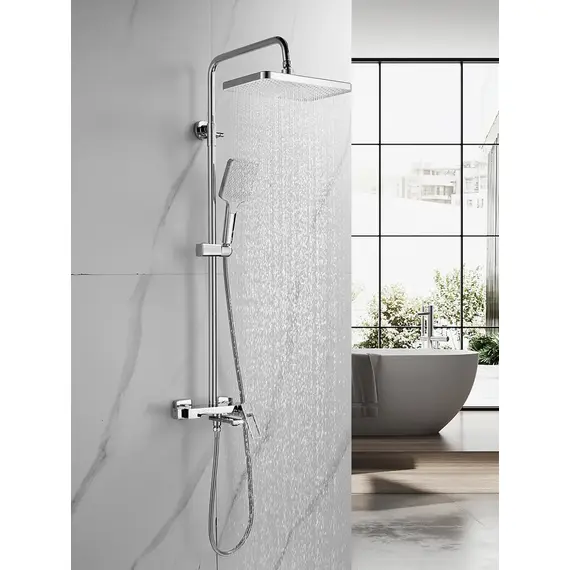 Душевая система с тропическим душем и смесителем Shevanik S6836