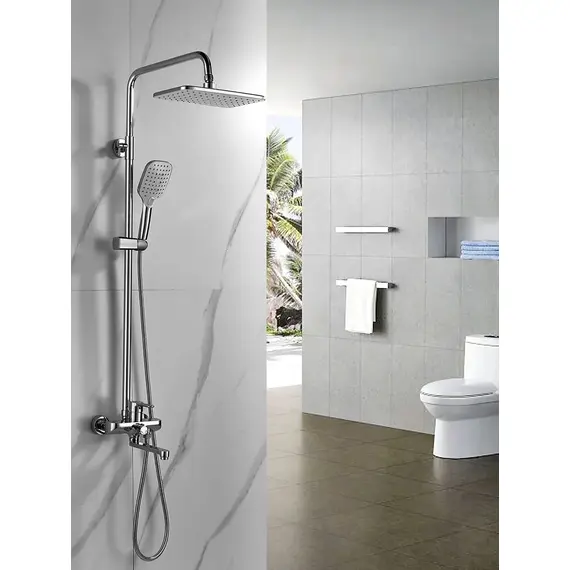 Душевая система с тропическим душем и смесителем Shevanik S8136