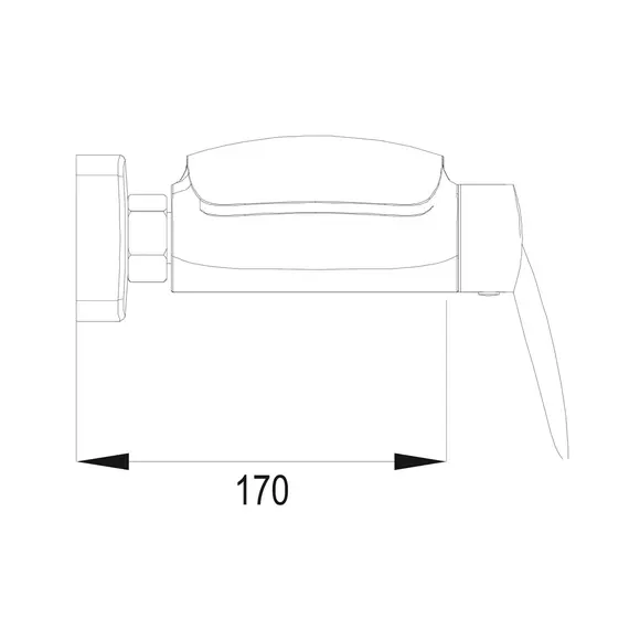 Смеситель для ванны Rose R1102, изображение 2