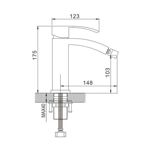 Смеситель для биде Rose R1507F, изображение 3