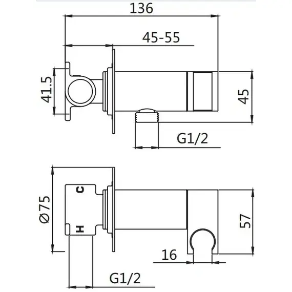 Смеситель с гигиеническим душем Shevanik S147, изображение 2