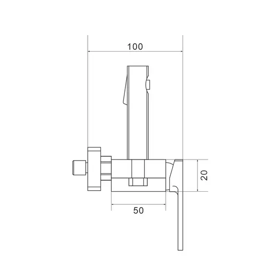 Смеситель с гигиеническим душем Shevanik S6805-1, изображение 2