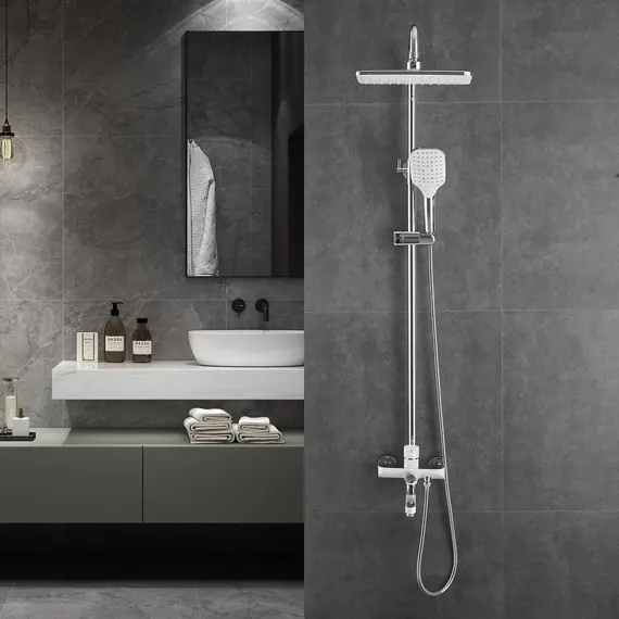 Душевая стойка со смесителем Shevanik S8136F, изображение 3