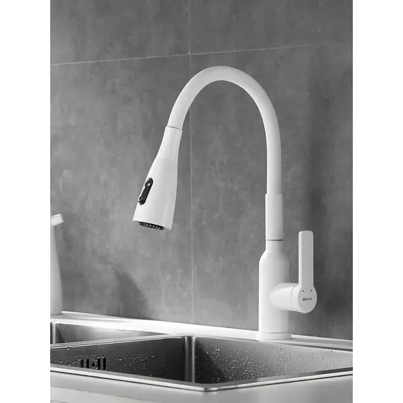 Смеситель для кухни с гибким изливом и душем Shevanik S843C-1