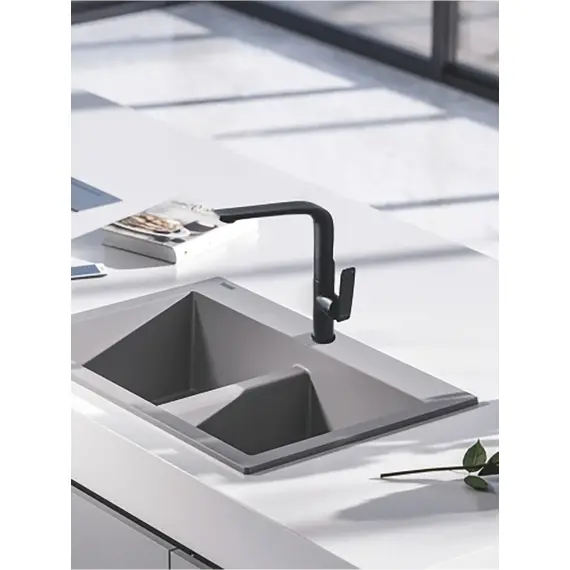 Высокий однорычажный смеситель для кухни на мойку Rose R2713H