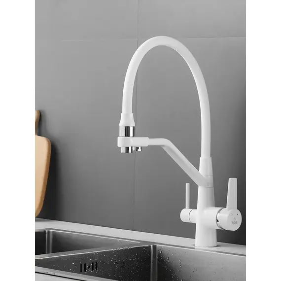 Смеситель для кухни с гибким изливом и фильтром Rose R558C