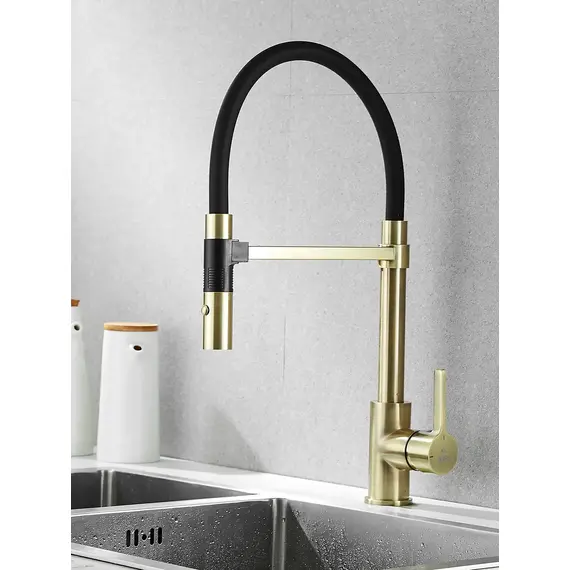 Смеситель для кухни с гибким изливом и душем Rose R133Q