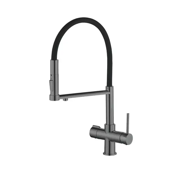 Смеситель для кухни с гибким изливом и фильтром Rose R758Y