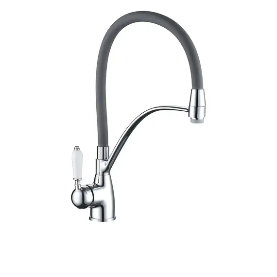 Смеситель для кухни с гибким изливом и душем Rose R153