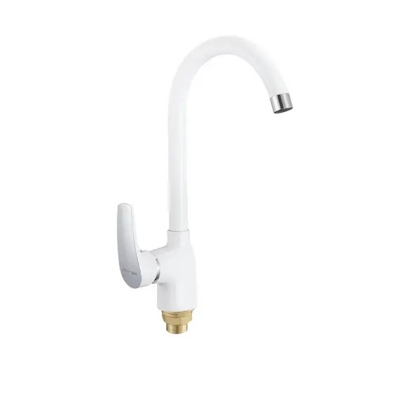 Высокий однорычажный смеситель для кухни на мойку Shevanik S5053F