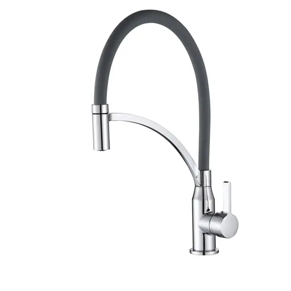 Смеситель для кухни с гибким изливом шлангом Shevanik S643-9