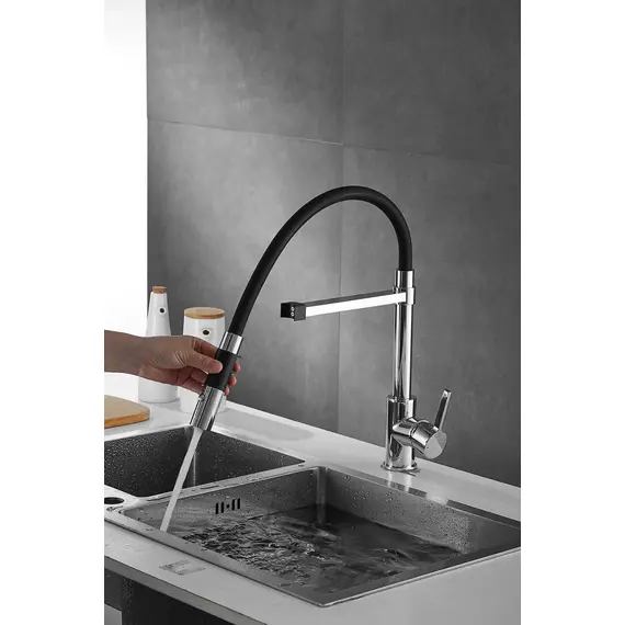 Смеситель для кухни с гибким изливом Rose R133, изображение 3