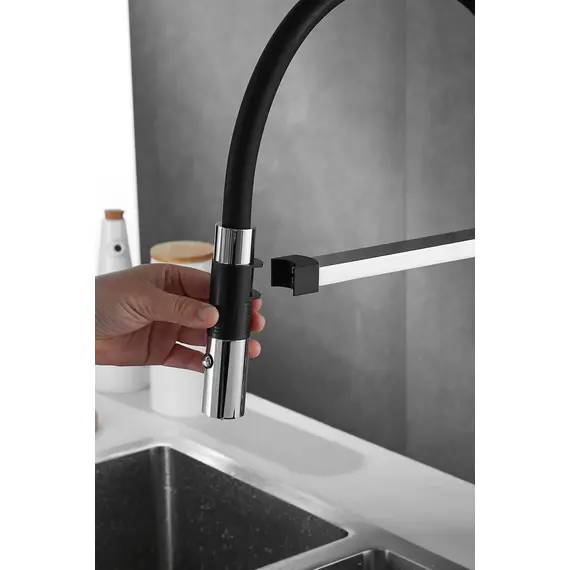 Смеситель для кухни с гибким изливом Rose R133, изображение 25