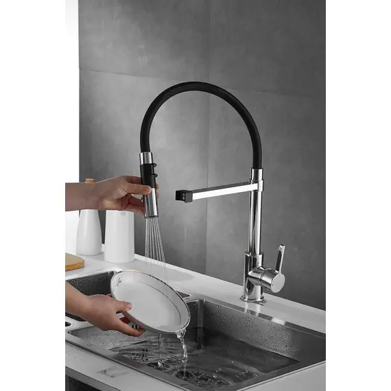 Смеситель для кухни с гибким изливом Rose R133, изображение 24