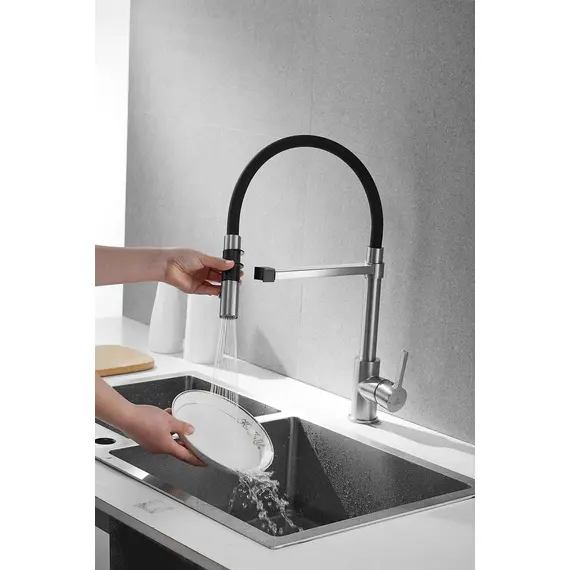 Смеситель для кухни с гибким изливом Rose R133L, изображение 35